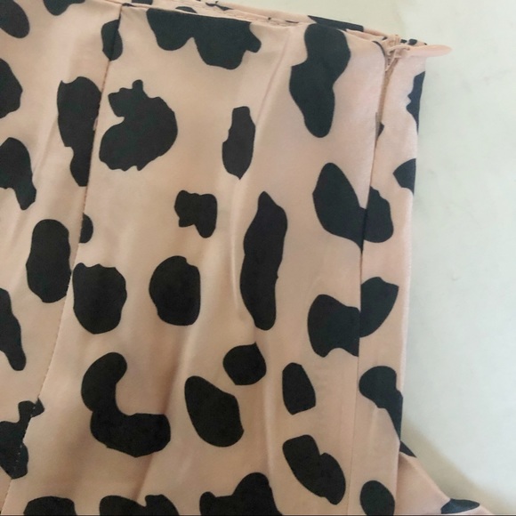 Princess Polly Nia Leopard Print Midi Slit Skirt 0 - Picture 5 of 8